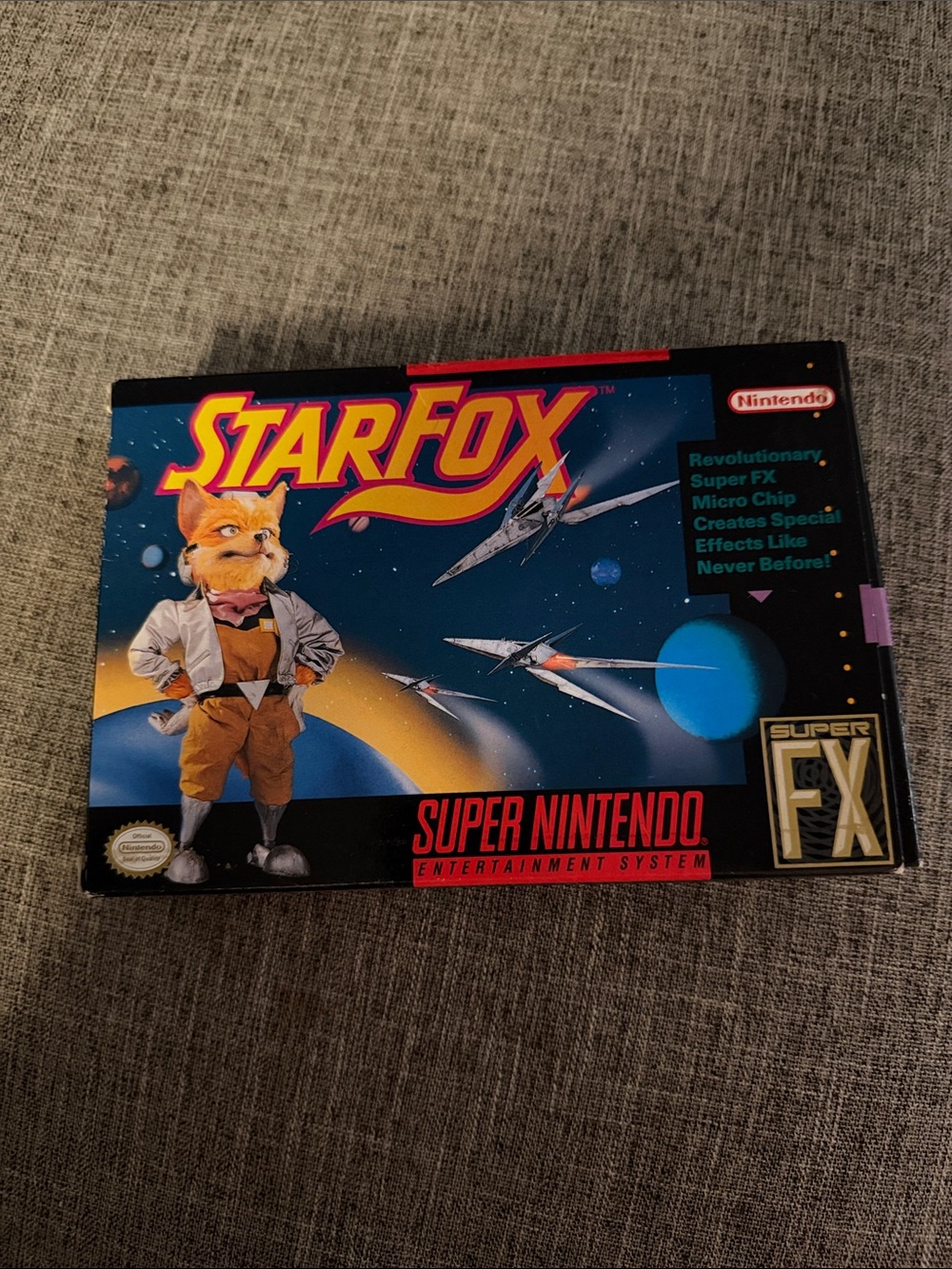 Nintendo Star Fox SNES Box. NO GAME, JUST BOX